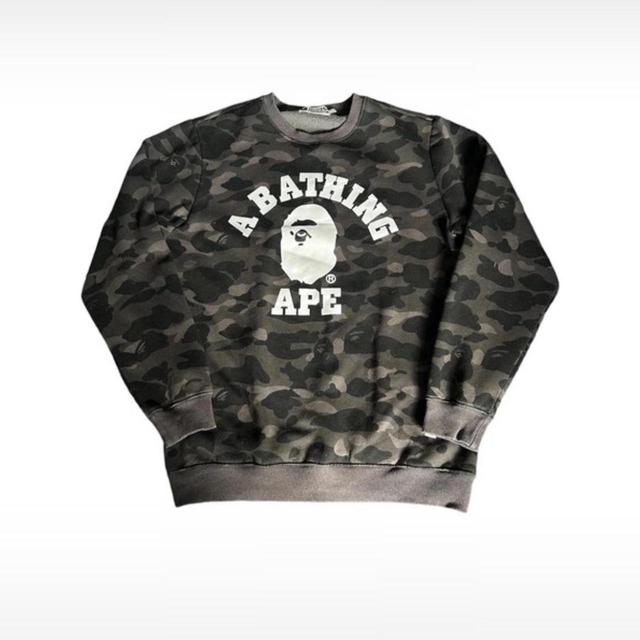 BAPE Men's Jumper - Multi/Green - L on Productcaster.