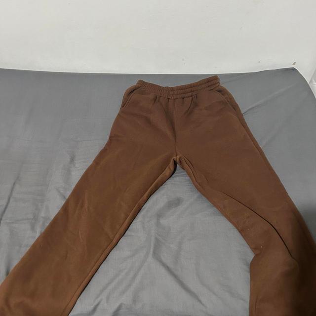 SHEIN Women's Sweatpants - Brown/Tan - M on Productcaster.