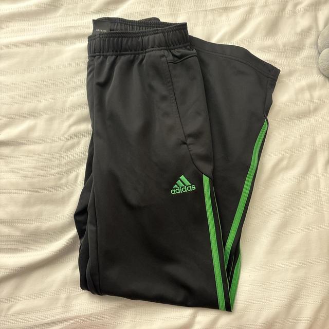 Adidas Women's Sweatpants - Black/Green - S on Productcaster.