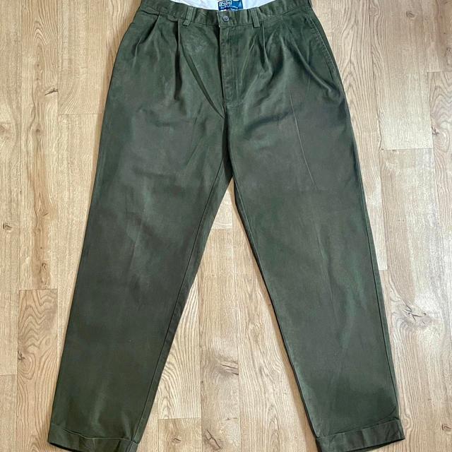 Ralph Lauren Men's Trousers - Khaki/Green - 32" on Productcaster.