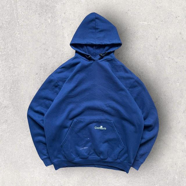 Carhartt Men's Hoodie - Blue - XL on Productcaster.