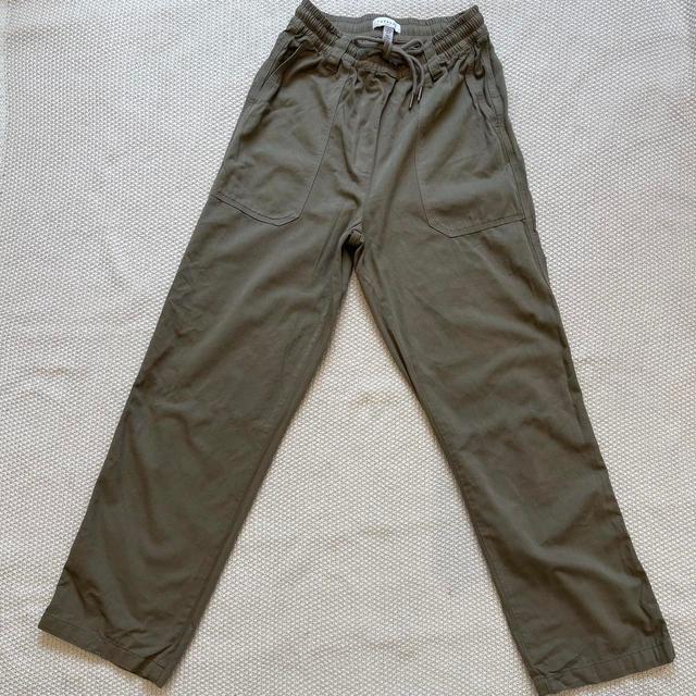 Topshop Women's Trousers - Khaki - UK 8 on Productcaster.