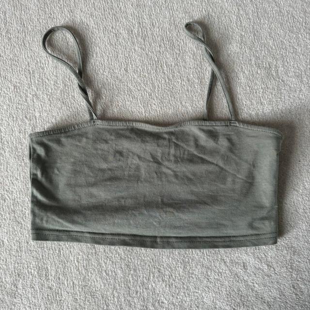 H&M Women's Crop top - Green/Blue - 6 on Productcaster.