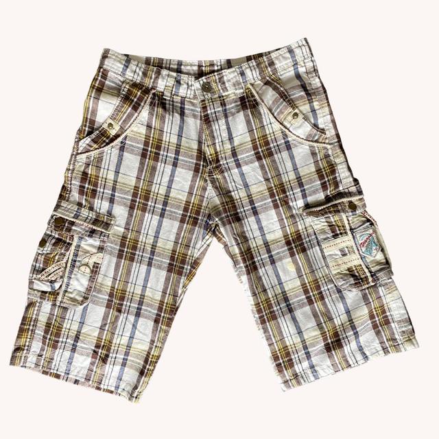 Vintage Men's Shorts - Brown/Multi - 32" on Productcaster.