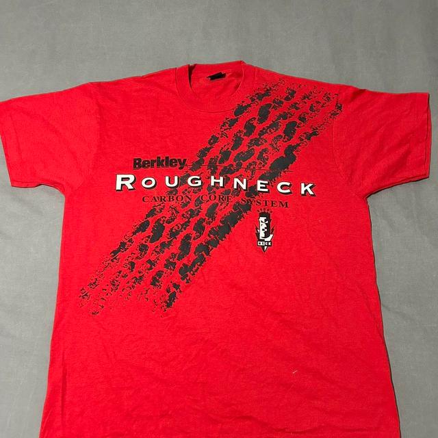 Screen Stars Men's T-shirt - Red/Black - XL on Productcaster.