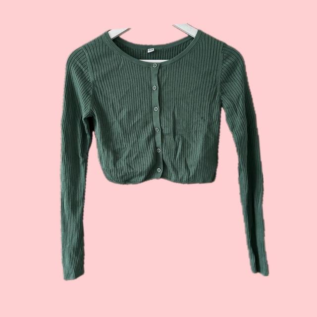 UNIQLO Women's Cardigan - Green - XS on Productcaster.