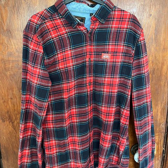 Hollister Co. Men's Shirt - Red/Multi - M on Productcaster.