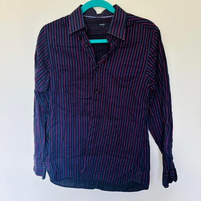 George Men's Polo shirt - Black/Purple - S on Productcaster.