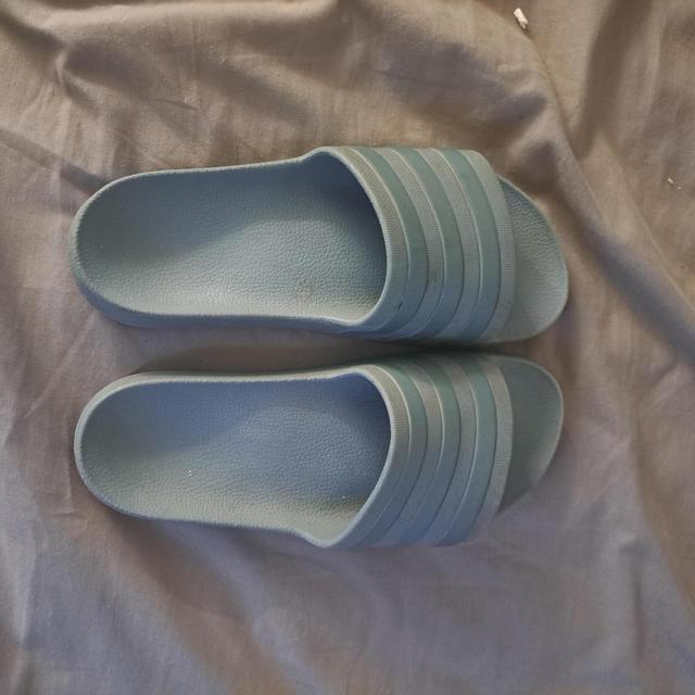 Adidas Women's Slides - Blue - UK 5 on Productcaster.