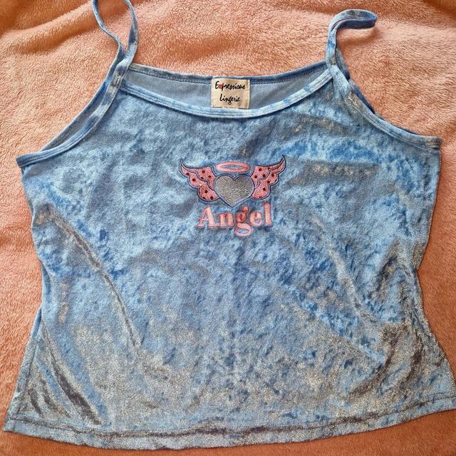 Vintage Women's Vest - Pink/Blue - L on Productcaster.