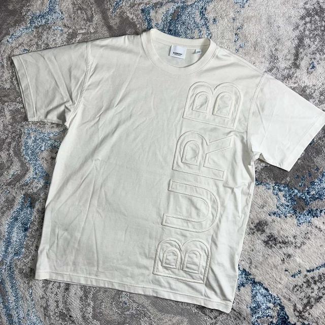 Burberry Men's T-shirt - White/Cream - XXS on Productcaster.