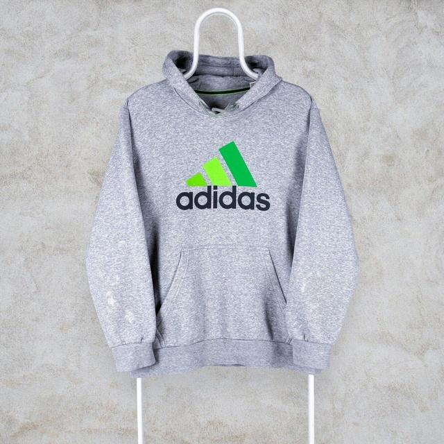 Adidas Men's Hoodie - Grey - M on Productcaster.