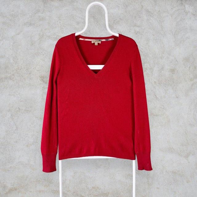 Burberry Women's Jumper - Red - S on Productcaster.