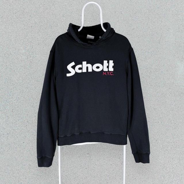 Schott Men's Hoodie - Black - M on Productcaster.