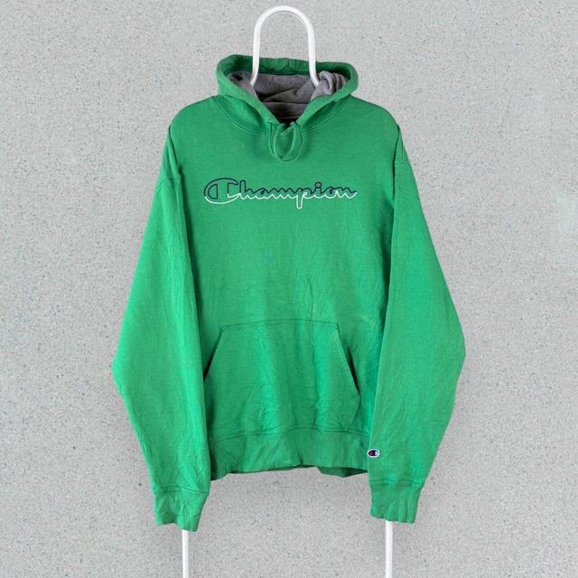 Champion Men's Hoodie - Green - L on Productcaster.