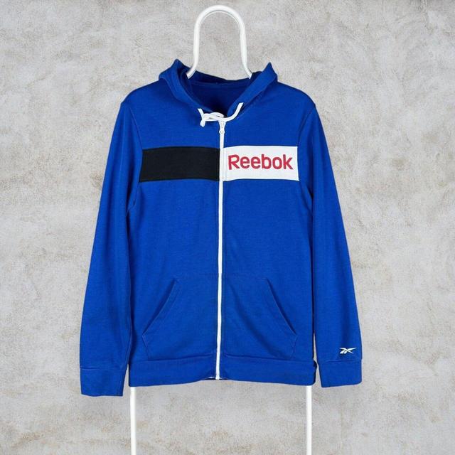 Reebok Men's Hoodie - Blue - S on Productcaster.