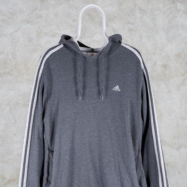 Adidas Men's Hoodie - Grey - L on Productcaster.