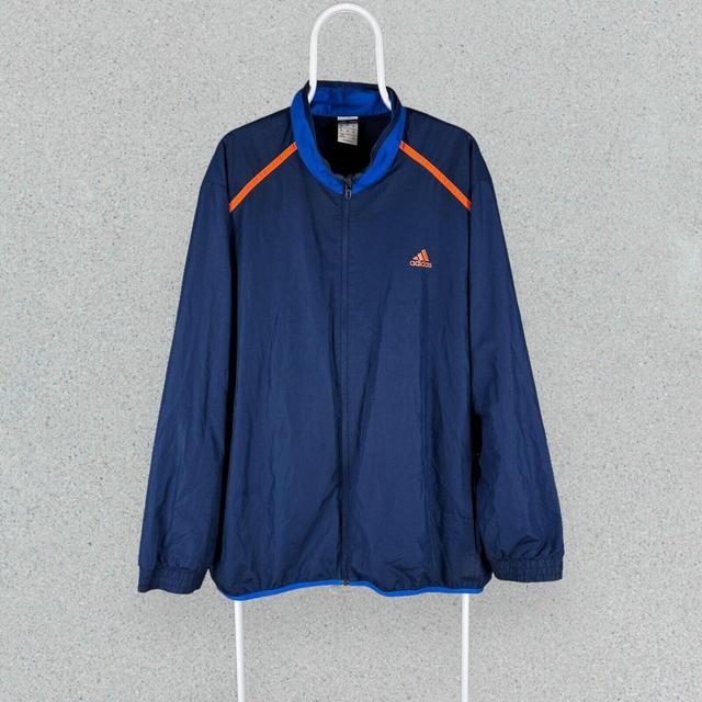 Adidas Men's Bomber Jacket - Blue - XXL on Productcaster.