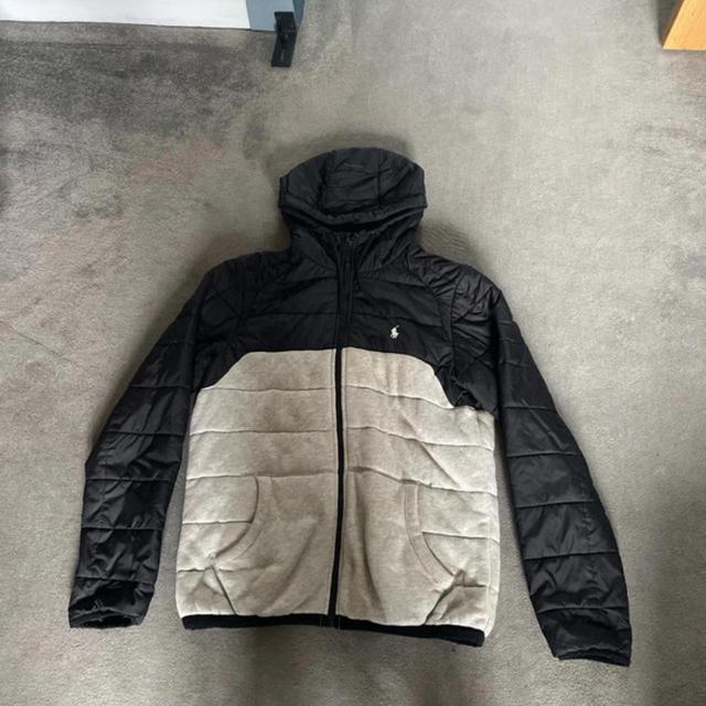 Ralph Lauren Men's Puffer Jacket - Black/Grey - S on Productcaster.