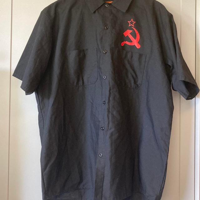 Red Kap Men's Shirt - Black/Red - XXL on Productcaster.