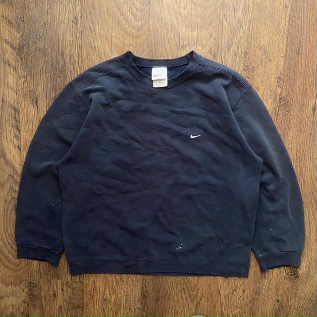 Nike Men's Sweatshirt - Navy - L on Productcaster.