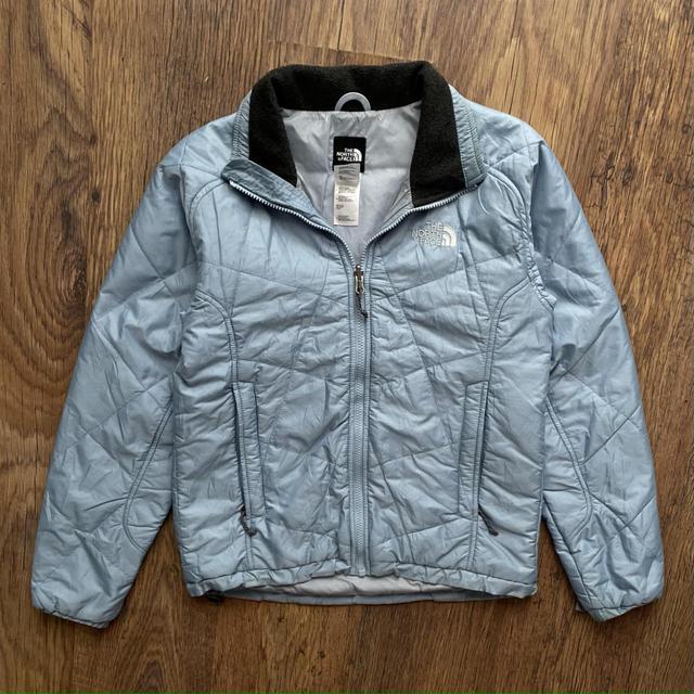 The North Face Women's Casual Jacket - White/Blue - S on Productcaster.