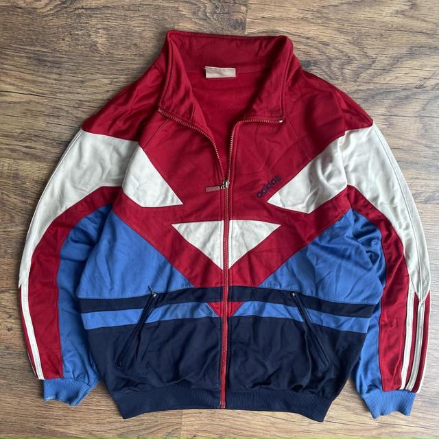 Adidas Men's Casual Jacket - Red/Multi - L on Productcaster.