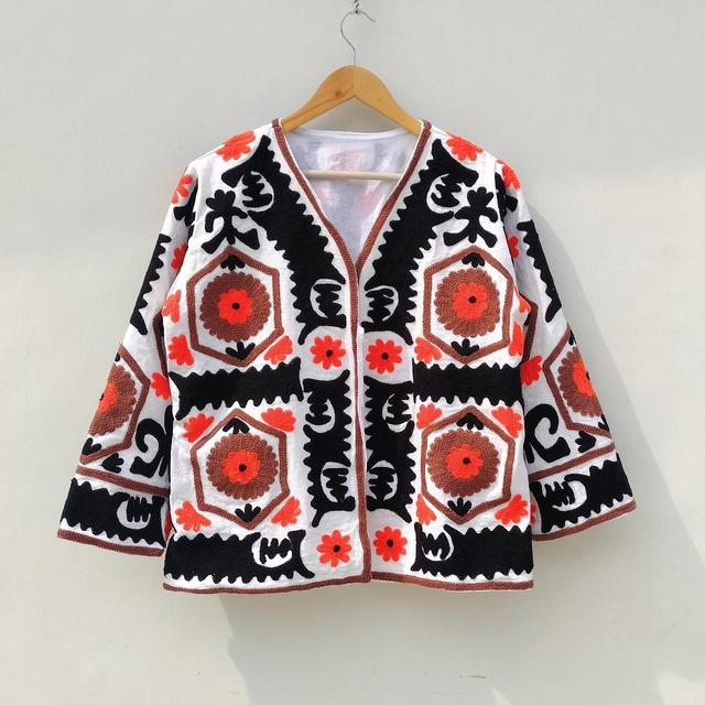 Vintage Women's Cotton Jacket - Multi - M on Productcaster.