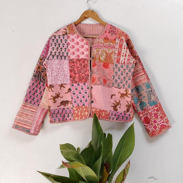 Vintage Women's Cotton Jacket - Multi - S on Productcaster.