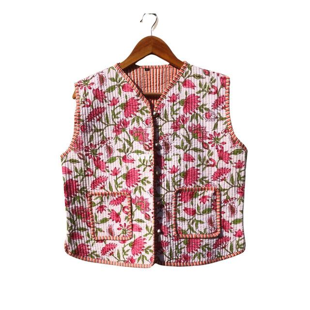 Vintage Women's Cotton Jacket - Multi - M on Productcaster.