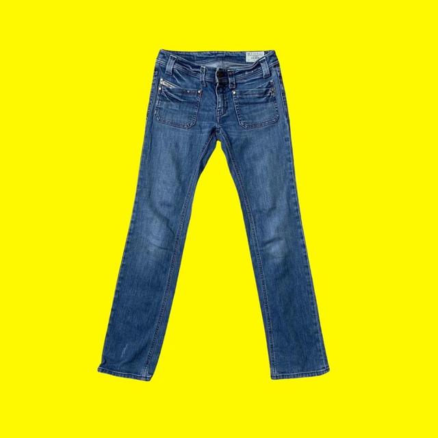 Diesel Women's Low rise Distressed Jeans - Blue - 27" on Productcaster.