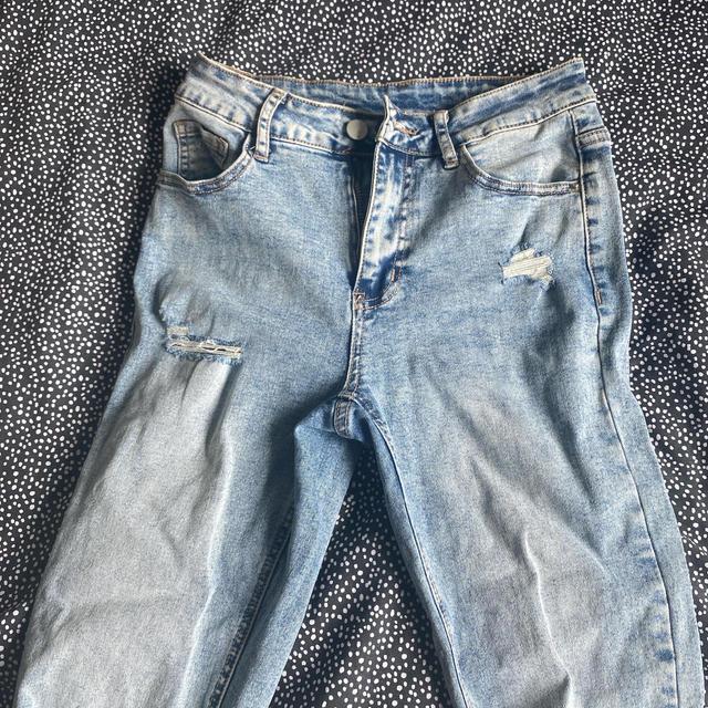 H&M Women's Jeans - Blue - UK 8 on Productcaster.