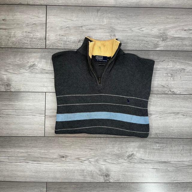 Ralph Lauren Men's Sweatshirt - Blue/Grey - XL on Productcaster.