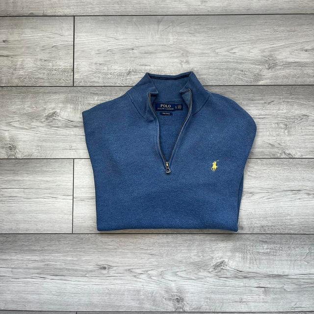 Ralph Lauren Men's Sweatshirt - Blue/Navy - S on Productcaster.