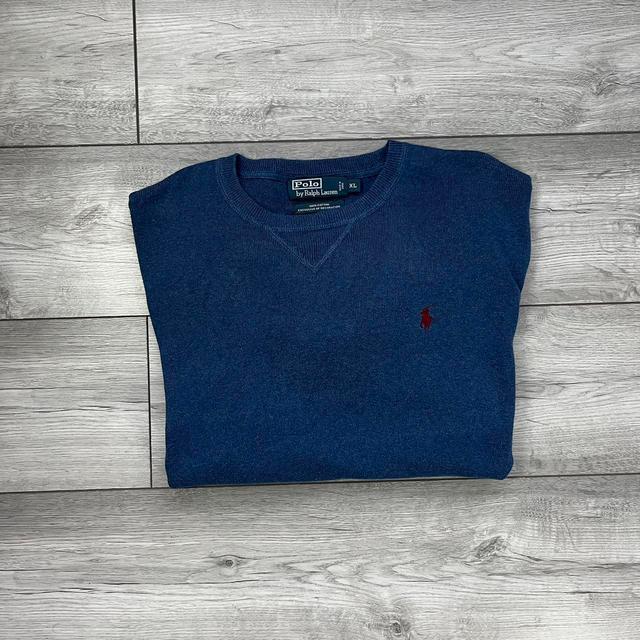 Ralph Lauren Men's Sweatshirt - Blue/Navy - L on Productcaster.