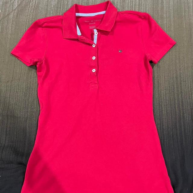 Tommy Hilfiger Women's Polo shirt - Red - XXS on Productcaster.