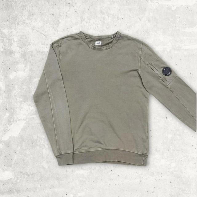 CP Company Men's Sweatshirt - Khaki - M on Productcaster.