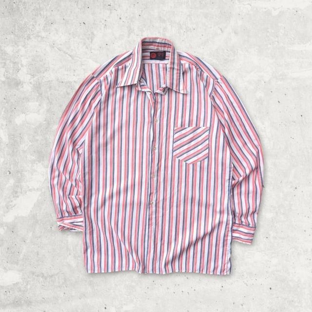 American Vintage Men's Shirt - White/Red - L on Productcaster.