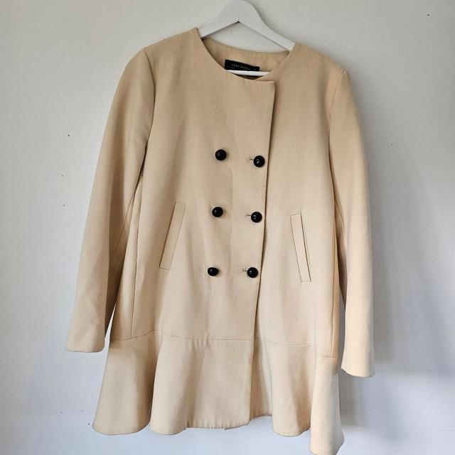 Zara Women's Overcoat - Tan - UK 12 on Productcaster.