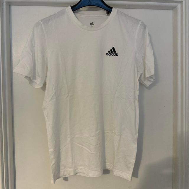 Adidas Men's T-shirt - White - S on Productcaster.