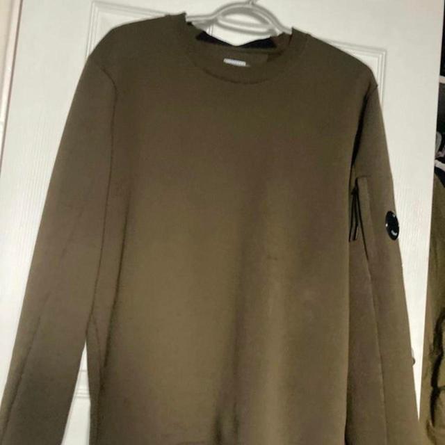 CP Company Men's Jumper - Khaki - M on Productcaster.