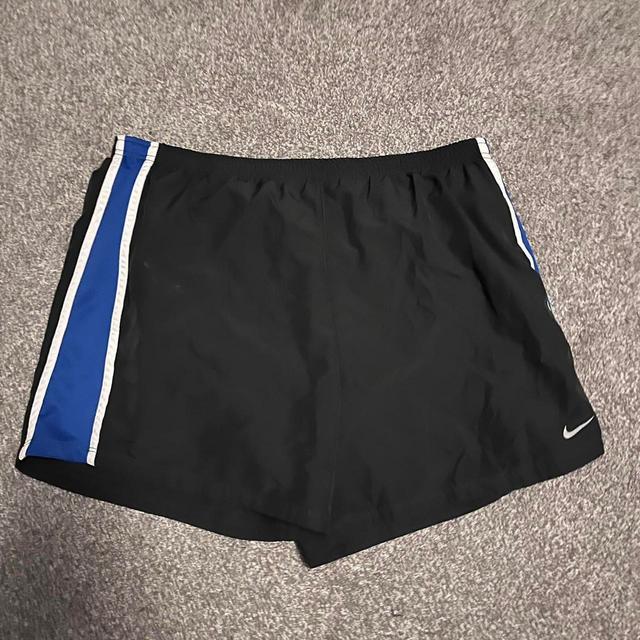 Nike Men's Shorts - Black/Navy - L on Productcaster.