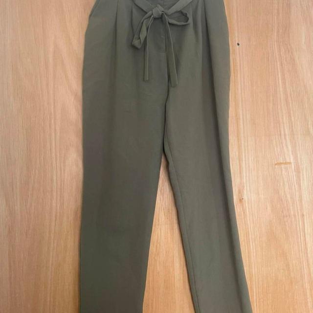 Miss Selfridge Women's Tailored trousers - Khaki/Green - UK 8 on Productcaster.