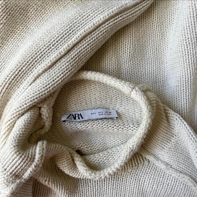 Zara Women's Jumper - Cream/White - L on Productcaster.