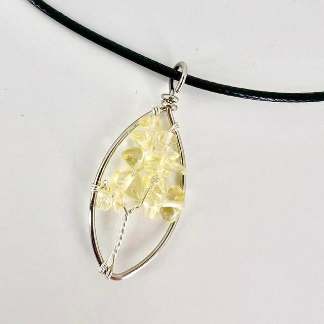 Women's Necklace - Black/Yellow on Productcaster.