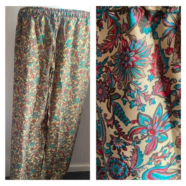 Women's Printed Trousers - Brown/Multi - UK 12 on Productcaster.