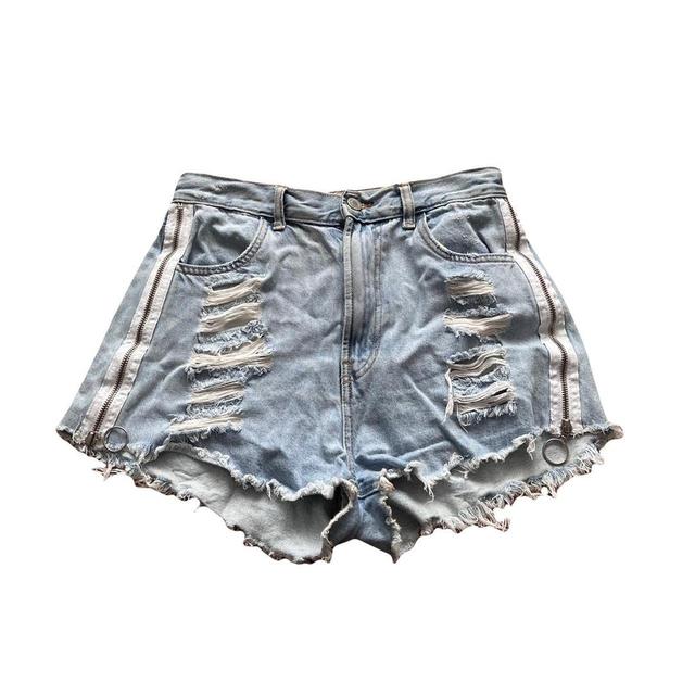 Bershka Women's Shorts - Blue - 38" on Productcaster.