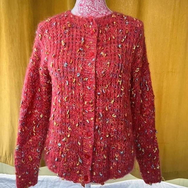 Vintage Women's Cardigan - Pink - M on Productcaster.