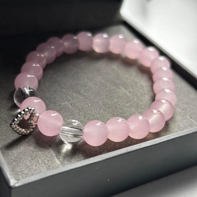 Women's Bracelet - Pink/White on Productcaster.