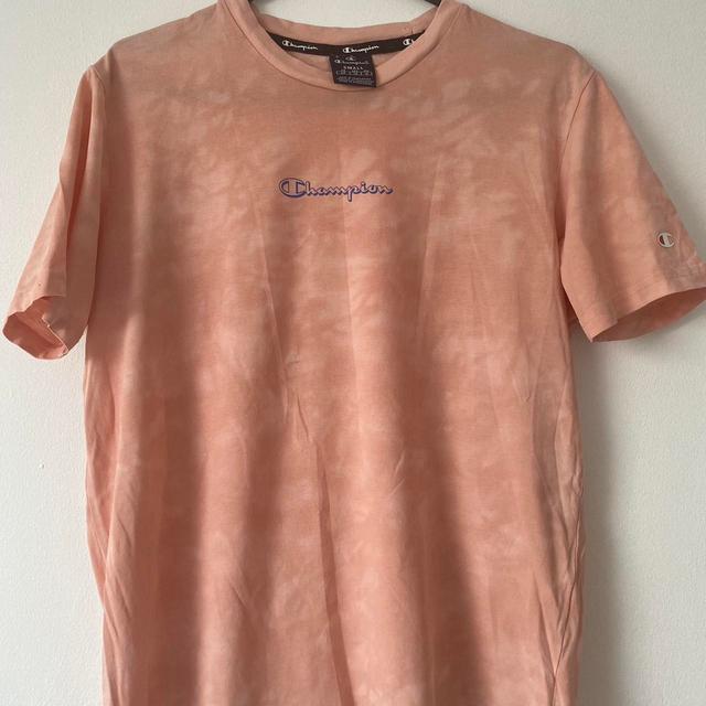 Champion Men's T-shirt - Pink - S on Productcaster.